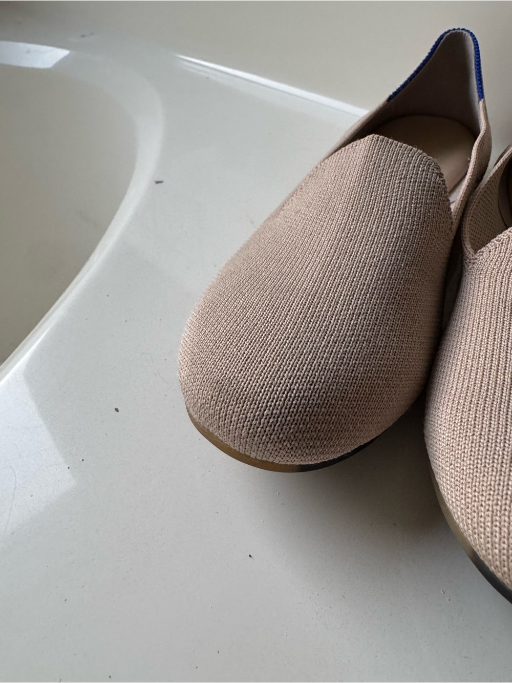 Rothy's Beige Knit Slip-On Flats - Picture 3 of 4